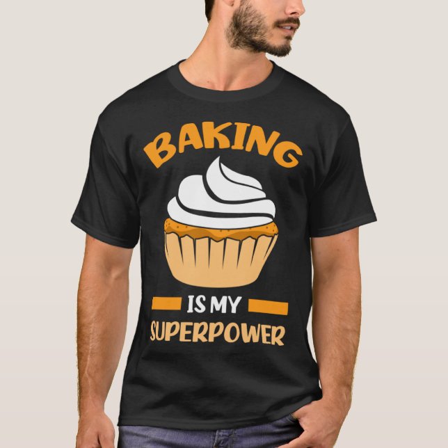 T-shirt hilarious baking text baker (Devant)