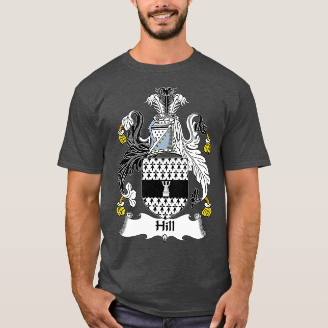 T-shirt Hill Armoiries de la famille Crest (Devant)