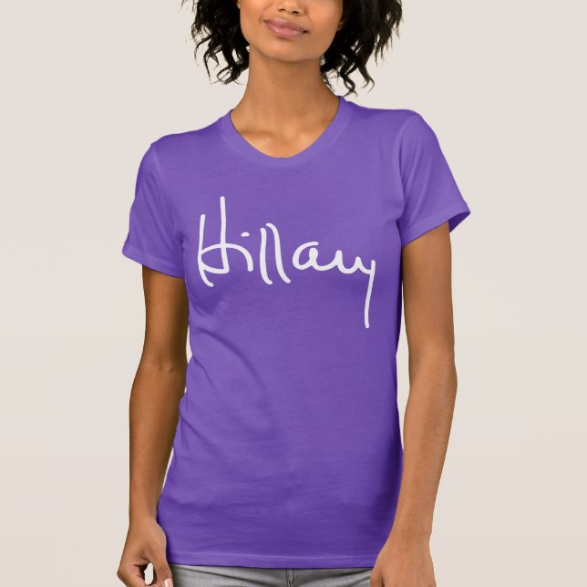 T-shirt Hillary Clinton Autograph (Devant)