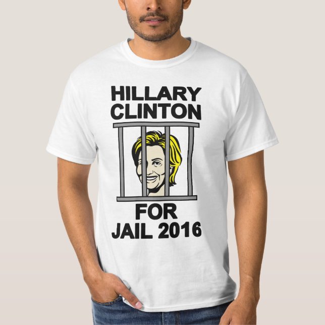 T-shirt Hillary Clinton pour la prison de 2016 (Devant)