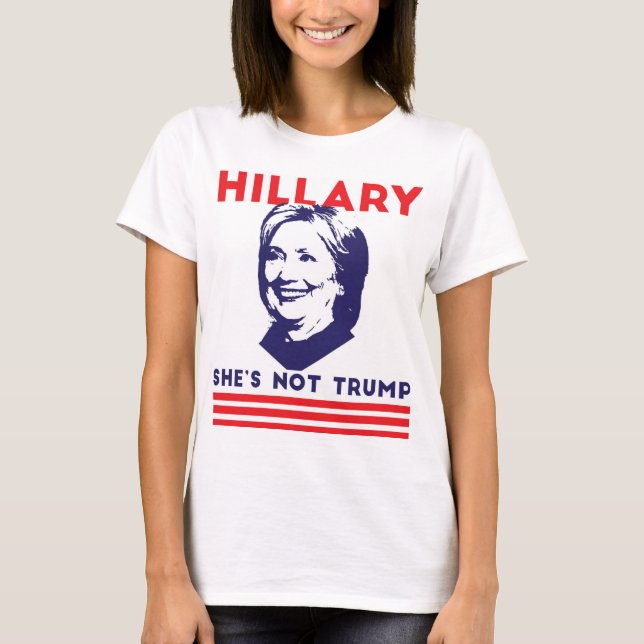 T-shirt Hillary : Elle n'est pas atout (Devant)