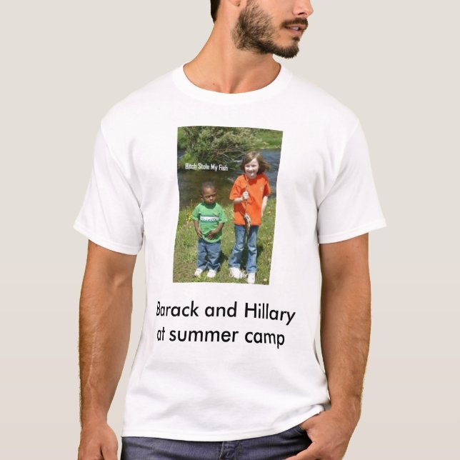 T-shirt hillary et barack, été de Barack et de Hillaryat… (Devant)