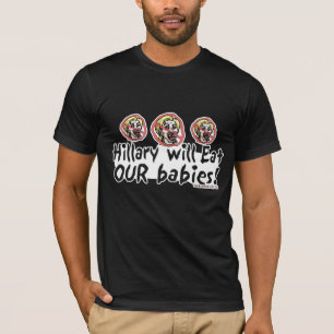 T-shirt Hillary mangent la chemise de bébés