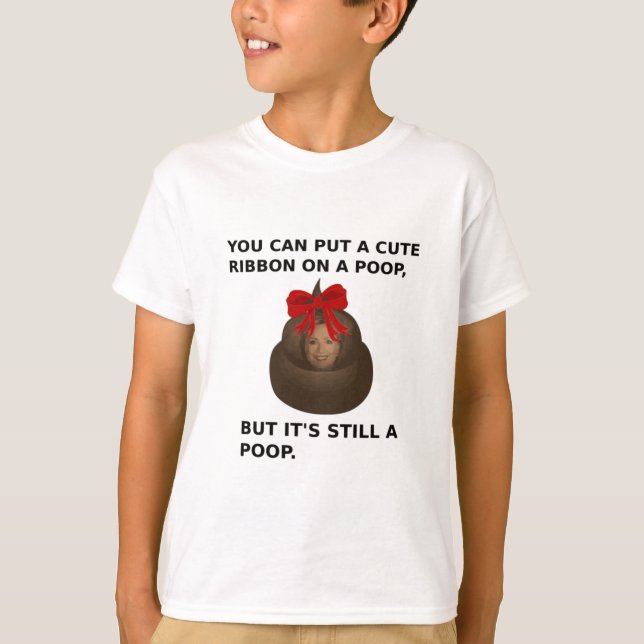 T-shirt Hillary Poop (Devant)