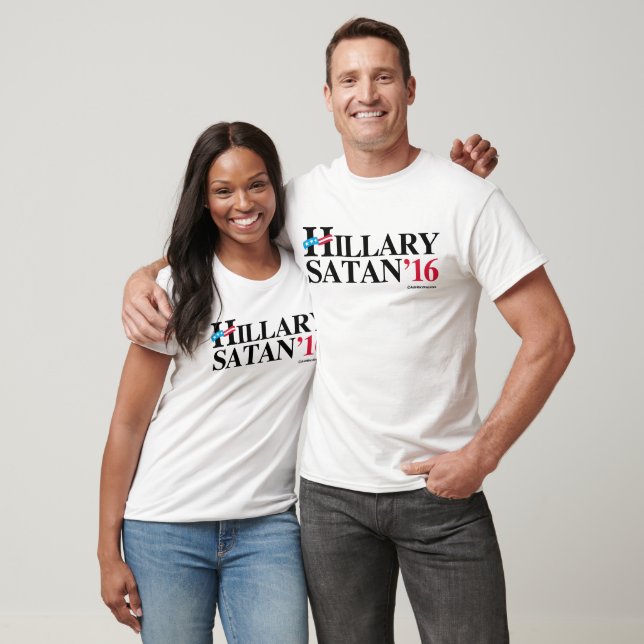 T-shirt Hillary Satan 2016 (Unisexe)