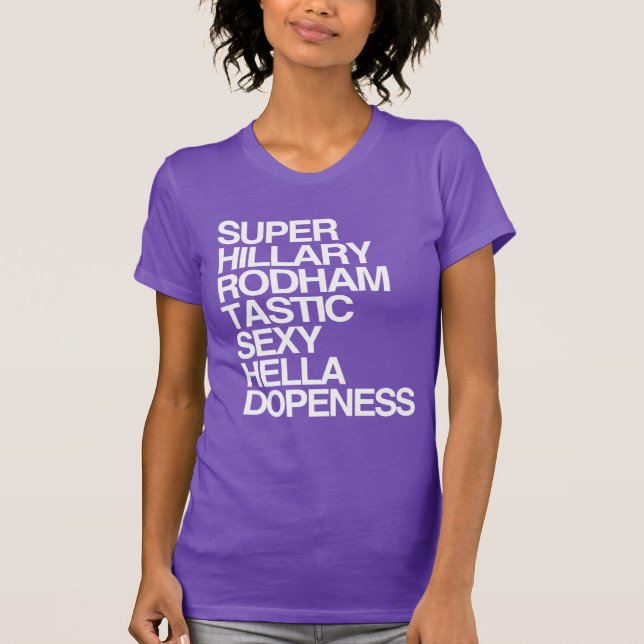 T-shirt Hillary superbe Rodhamtastic (Devant)