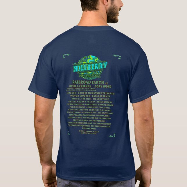 T-shirt Hillberry Music Festival 2022 Line-Up (Dos)