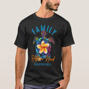 T-shirt Hilton Head 2023 Tie Dye Sea Turtle Theme Family V
