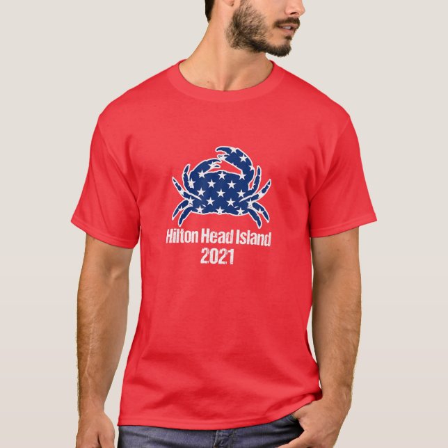 T-shirt Hilton Head Island Carolina Sud 4 juillet plage (Devant)
