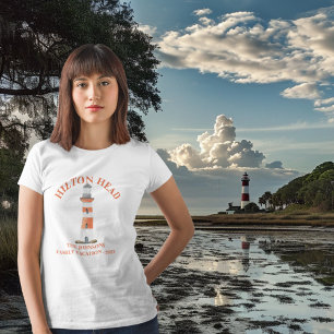 T-shirt Hilton Head Island Lighthouse Harbour Town Famille