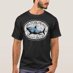 T-shirt Hilton Head Island South Carolina Fishing Requin W