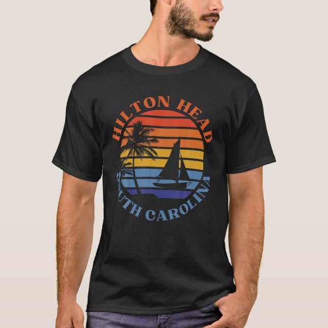 T-shirt Hilton Head South Carolina Beach Vacances d'été R (Devant)