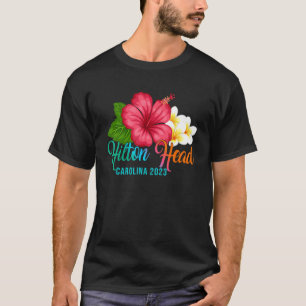 T-shirt Hilton Head Vacances Carolina Tropical Hibiscus Fl
