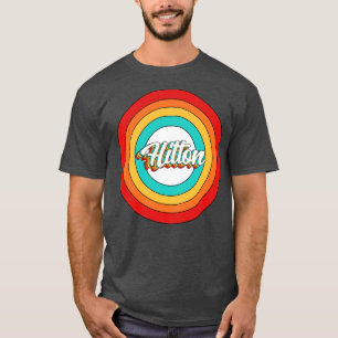 T-shirt Hilton Name Shirt Vintage Hilton Circle