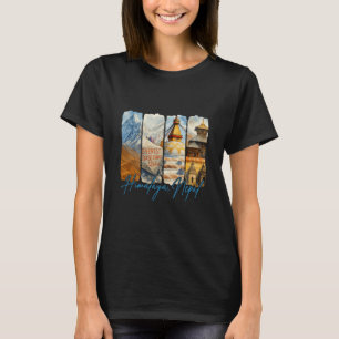T-shirt Himalaya Népal Voyager Voyage Coup de Pinceau Souv