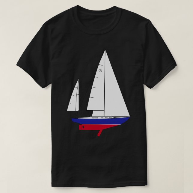 T-shirt Hinckley Bermuda 40 Yawl Voilier (Design devant)
