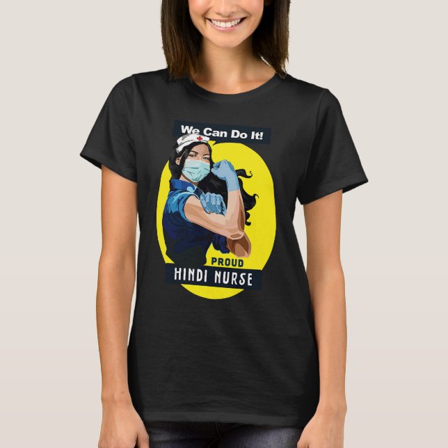 T-shirt Hindi Fier travailleur de première ligne Rosie Riv (Devant)