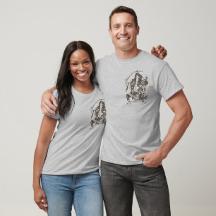 T-SHIRT HINDU D'ASIE DU SUD-EST - DIEUX BOUDDHISTES SE BAT