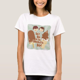 T-shirt Hip Chocolate Dip Cute Cartoon Crème de glace Slog