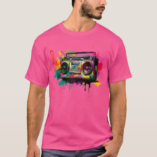 T-shirt Hip-Hip Rap 80'S 90 Du Ghetto Blaster