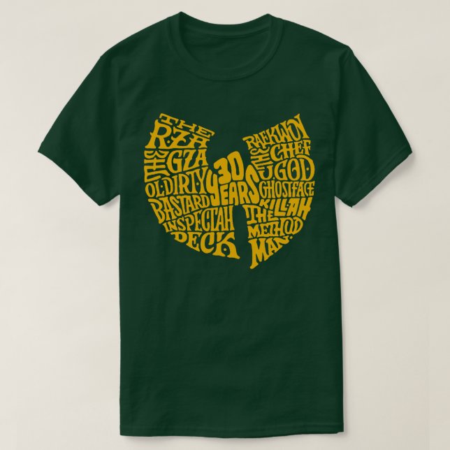 T-shirt Hip hop 30 ans WuTang (Design devant)