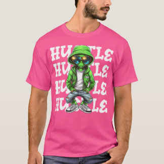 T-shirt Hip hop Alien Hustle Money Urban Ufo Alien Streetw