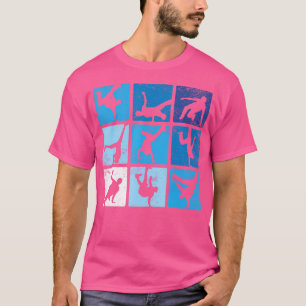 T-shirt Hip hop Break Dance Poses Retro Vintage Tee - shir