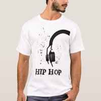 Hip hop casque en noir et blanc