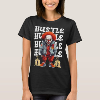T-shirt Hip hop Clown effrayant Hustle argent Urbyn Street