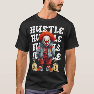 T-shirt Hip hop Clown effrayant Hustle argent Urbyn Street