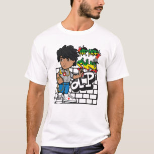 T-shirt hip hop Dancing Break Dance Spring Summer Street P