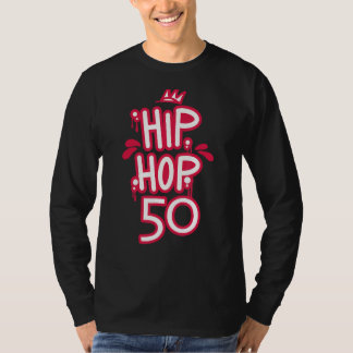 T-shirt Hip hop est 50 50e anniversaire Graffiti rétro Vie