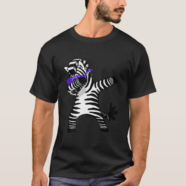 T-shirt Hip hop Lover| Dabbing zebra dab hip hop drôle (Devant)