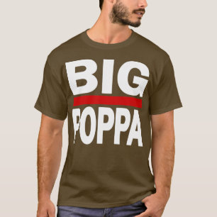 T-shirt Hip hop père de Mens Big Poppa Fête des pères
