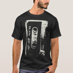 T-shirt Hip hop Rap Mixtape Cassette DJ Retro 90s