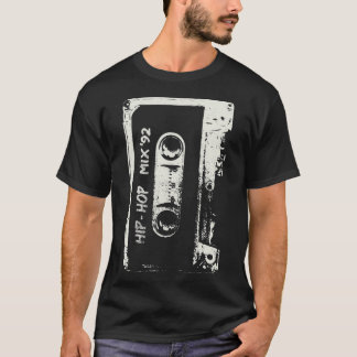 T-shirt Hip hop Rap Mixtape Cassette DJ Retro 90s