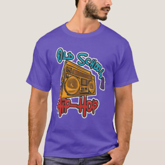 T-shirt Hip Hop retro party design 90s old school men funn