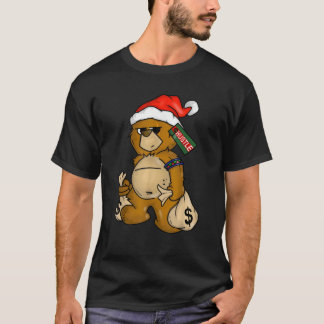 T-shirt Hip hop Vêtements Hommes Hipster Père Noël Teddy B