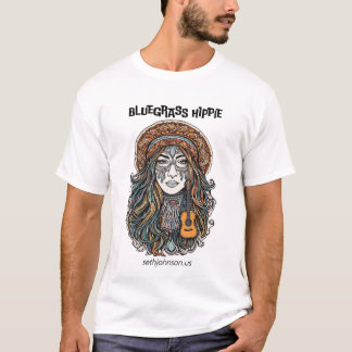 T-shirt Hippie à herbe bleue