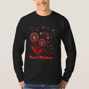 T-shirt Hippie CHOISISSEZ LA GENTILLESSE Flower Power Drôl