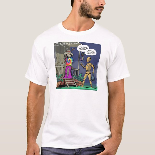 T-shirt Hippie Crash Test Drôle (Devant)