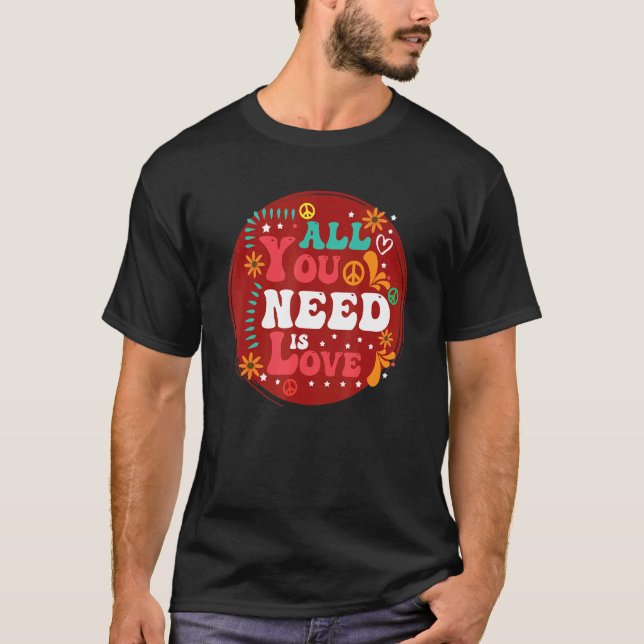 T-shirt Hippie Days Amour Et Paix Tout Ce Dont Nous Avons  (Devant)