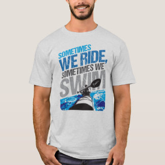T-shirt Hippie de kayak - parfois nous nageons la chemise