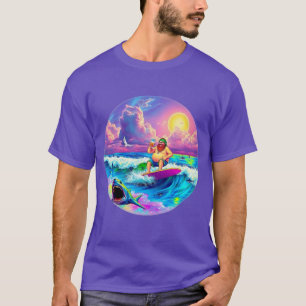 T-SHIRT HIPPIE DE SURF DE BIÈRE
