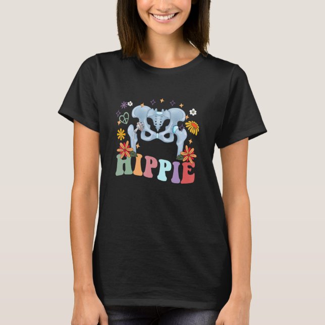 T-shirt Hippie Hip Remplacement Joint Chirurgie Récupérati (Devant)