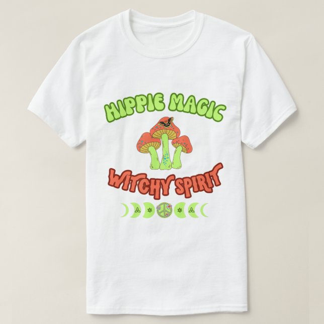 T-shirt Hippie Magic Witchy Spirit (Design devant)