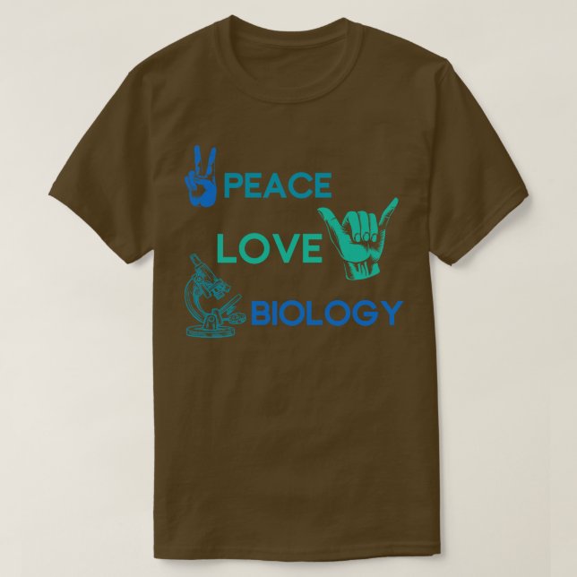 T-shirt Hippie Science - Biologie cadeau (Design devant)