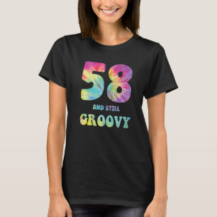 T-shirt Hippie Tie Dye 58 Et Toujours Super 58e Anniversai