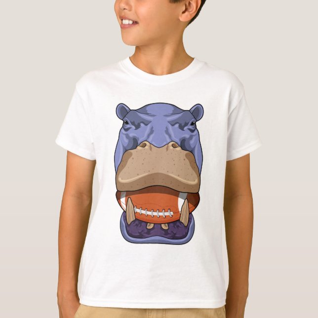 T-shirt Hippo à Football Sports (Devant)