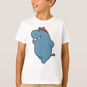 T-shirt Hippo à la course avec bandeau